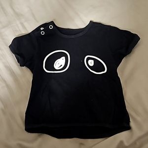 Loud t-shirt, black size 6 months